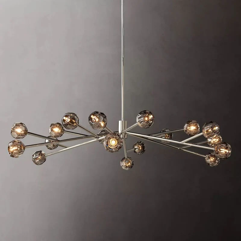 Ronde Kristallen Kroonluchter Messing K9 Kristal LED Hanglamp Eetkamer Woonkamer Entree Chique Luxe Verlichting | Sansoti