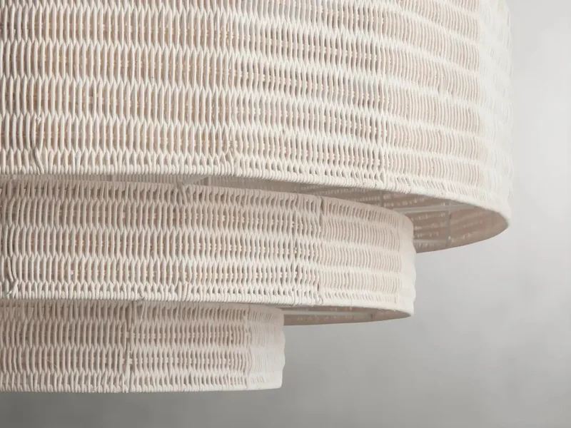 Gevlochten Rotan Kroonluchter Gelaagd IJzeren Frame Verstelbare Hoogte Hanglamp Eetkamer Woonkamer Verlichting | Sansoti