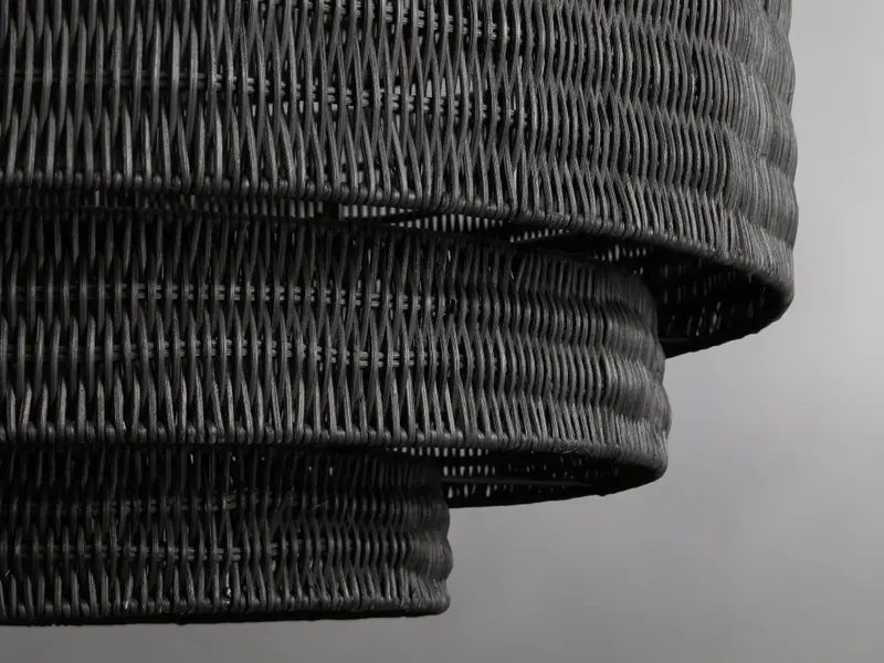 Gevlochten Rotan Kroonluchter Gelaagd IJzeren Frame Verstelbare Hoogte Hanglamp Eetkamer Woonkamer Verlichting | Sansoti