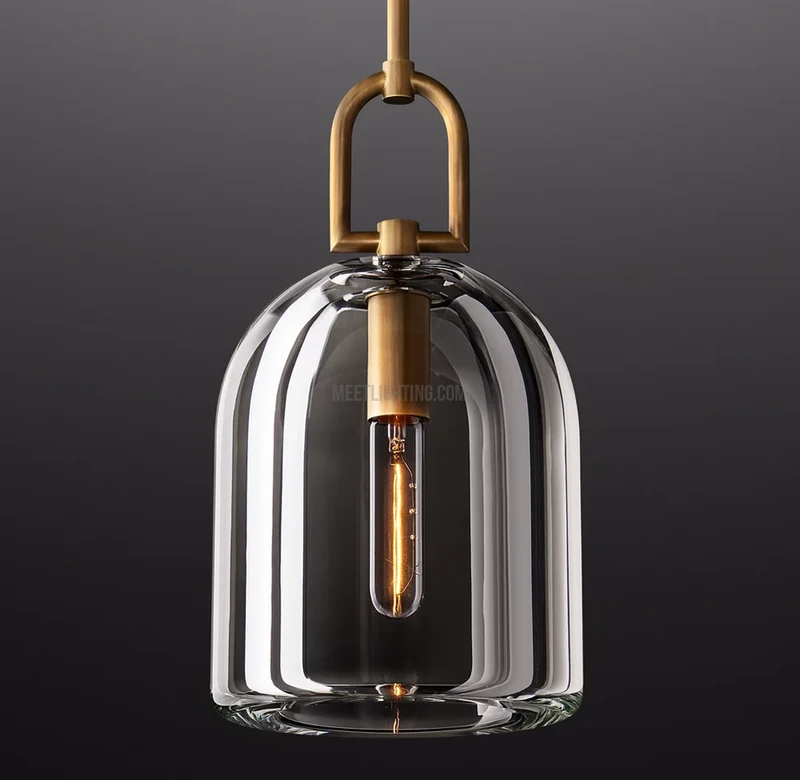 Kristallen Hanglamp Cloche K9 Glas Messing Dimbaar E12 E26 Hoogwaardig Handgemaakte Verlichting Eetkamer | Sansoti