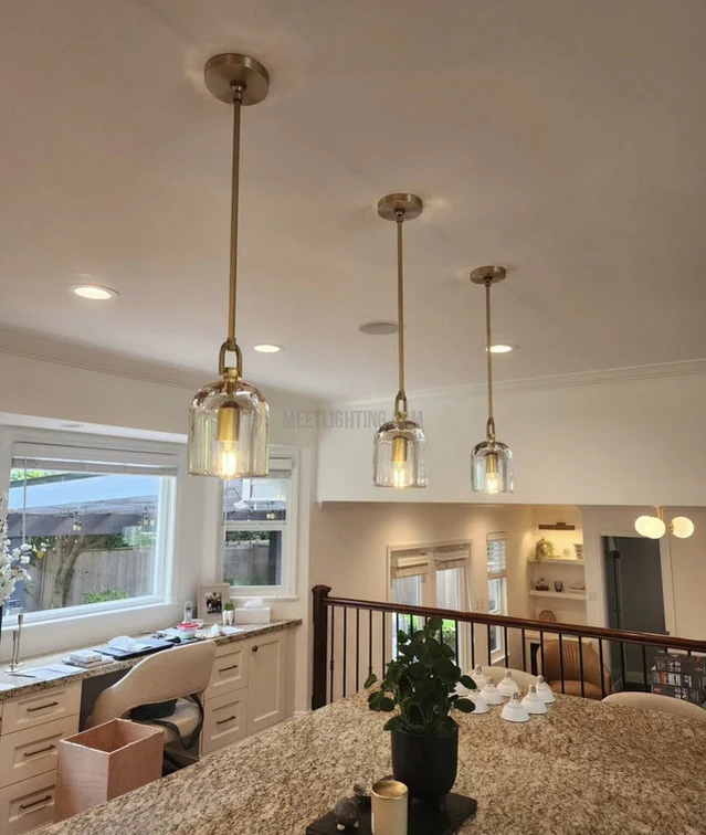 Kristallen Hanglamp Cloche K9 Glas Messing Dimbaar E12 E26 Hoogwaardig Handgemaakte Verlichting Eetkamer | Sansoti