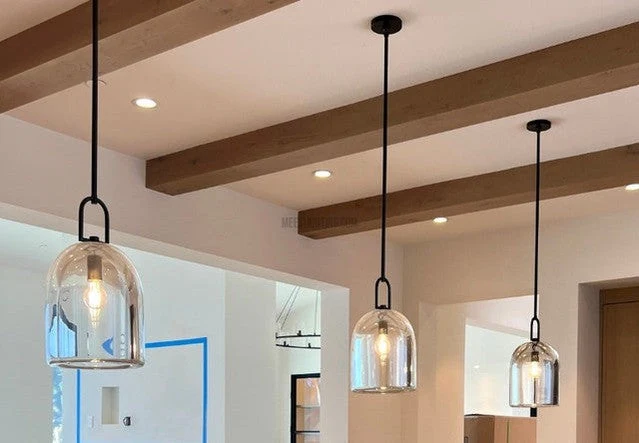 Kristallen Hanglamp Cloche K9 Glas Messing Dimbaar E12 E26 Hoogwaardig Handgemaakte Verlichting Eetkamer | Sansoti