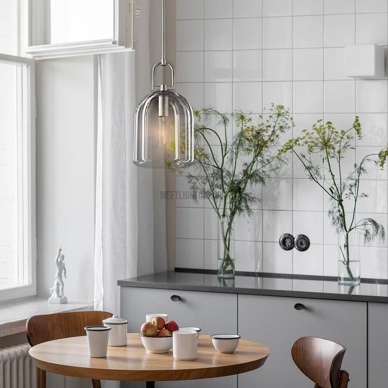 Kristallen Hanglamp Cloche K9 Glas Messing Dimbaar E12 E26 Hoogwaardig Handgemaakte Verlichting Eetkamer | Sansoti