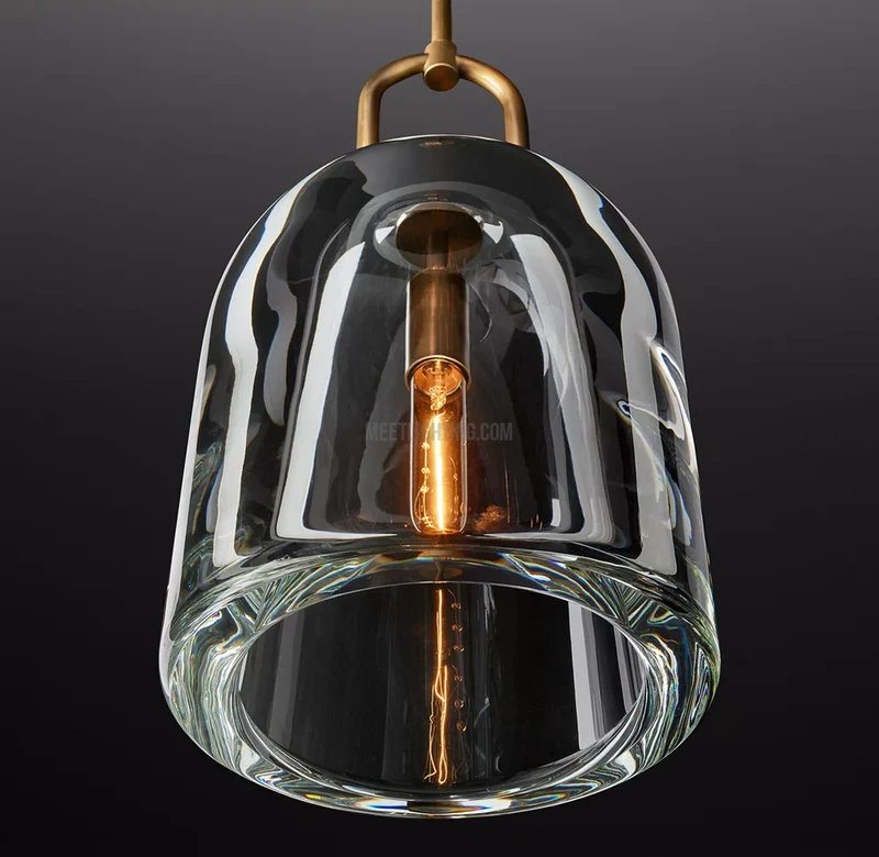 Kristallen Hanglamp Cloche K9 Glas Messing Dimbaar E12 E26 Hoogwaardig Handgemaakte Verlichting Eetkamer | Sansoti