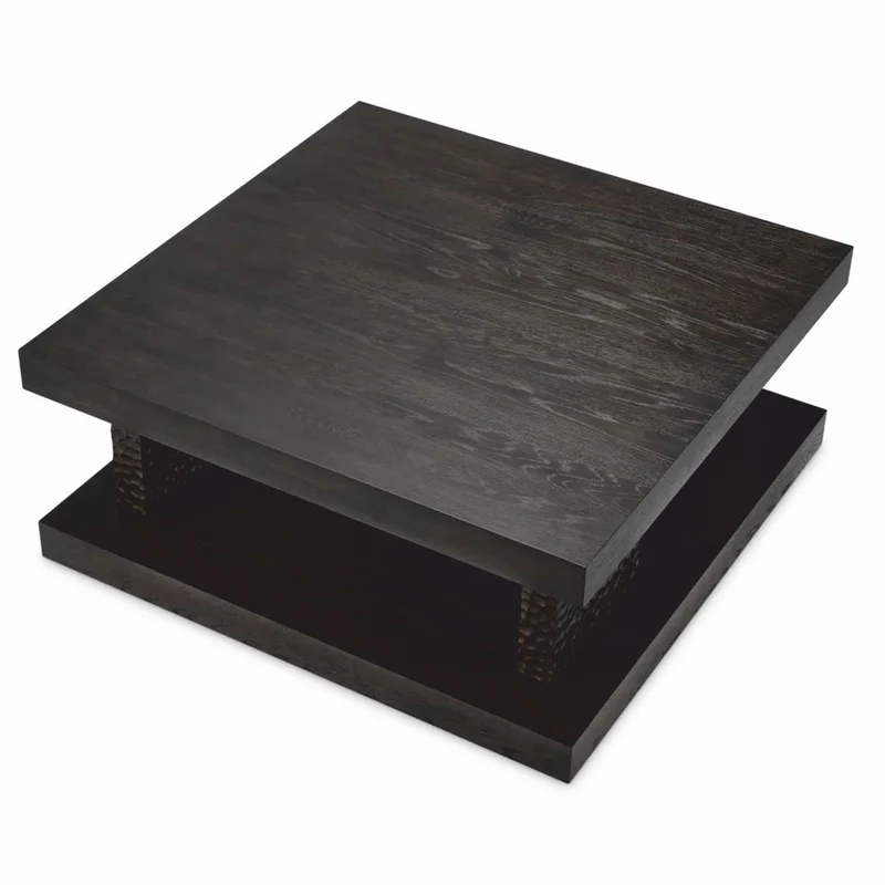 Casa Padrino Luxus Couchtisch Schwarz 100 cm - Hotel & Wohnzimmer Möbel