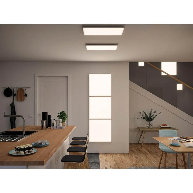 LED Panel Smart Home Zigbee Velora Quadratisch Weiß-Matt