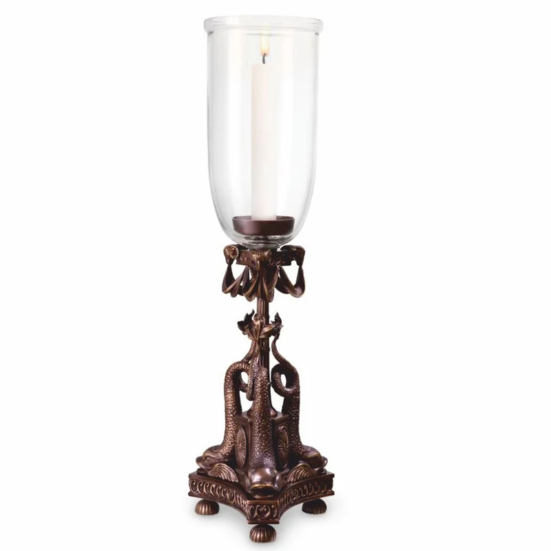 Casa Padrino Luxus Barock Kerzenleuchter Bronze H. 68 cm - Barock Deko Accessoires