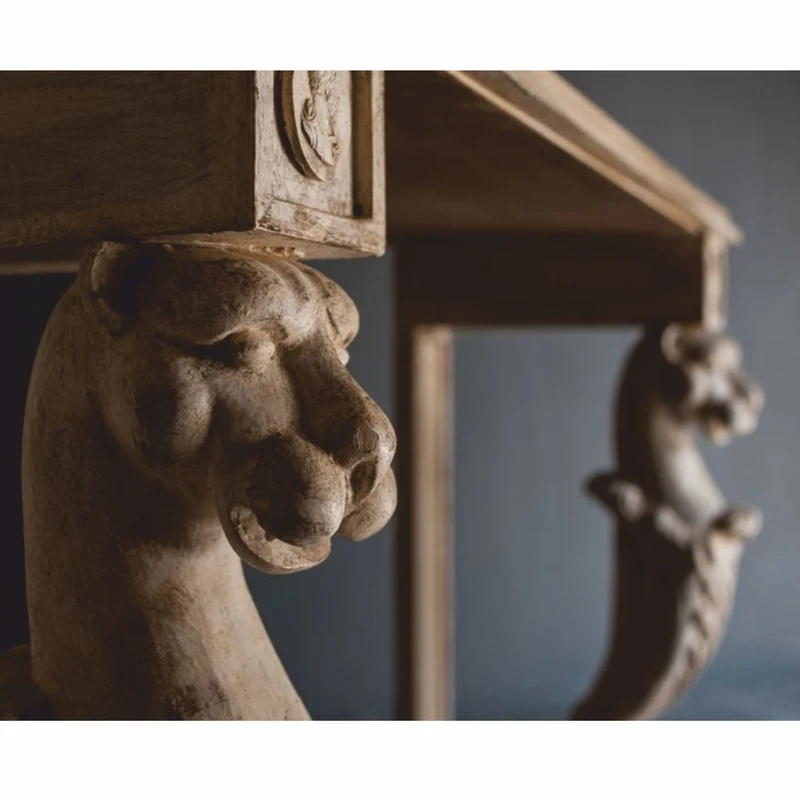 Casa Padrino Luxus Barock Konsole Antik Weiß 104 cm - Barock Möbel - Made in Italy
