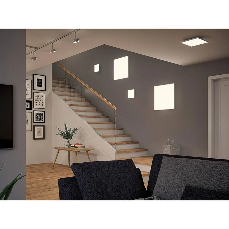 LED Panel Decken- & Wandleuchte Velora Eckig Weiß-Matt