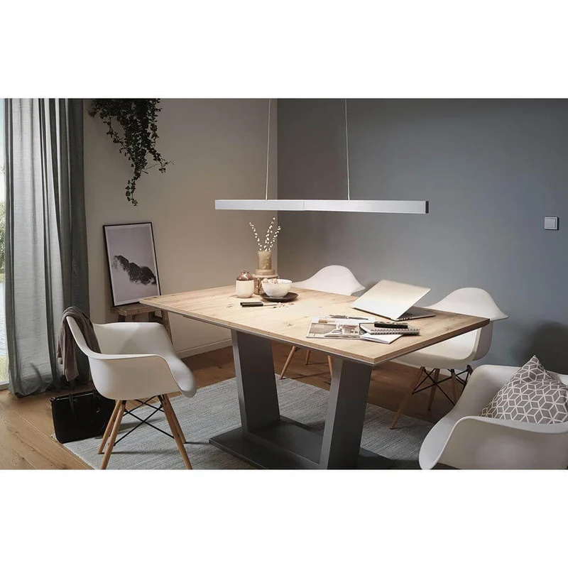 LED Pendelleuchte Smart Home Zigbee Aptare Alu-Gebürstet