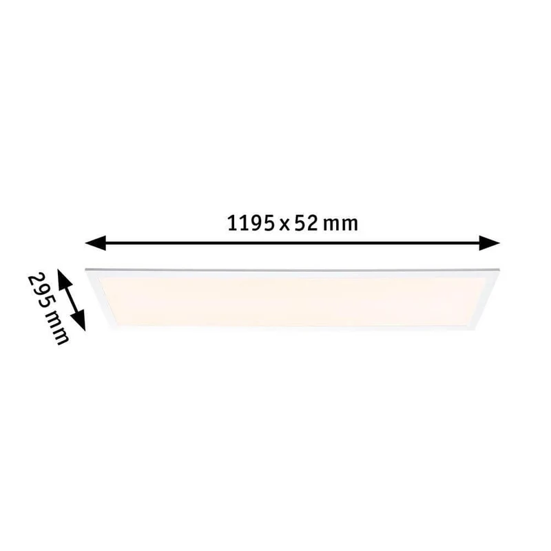 LED Panel Smart Home Zigbee Amaris Eckig RGBW Weiß-Matt