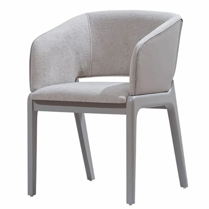 Casa Padrino Luxus Esszimmer Stuhl mit Armlehnen Grau H. 81 cm - Esszimmer Möbel
