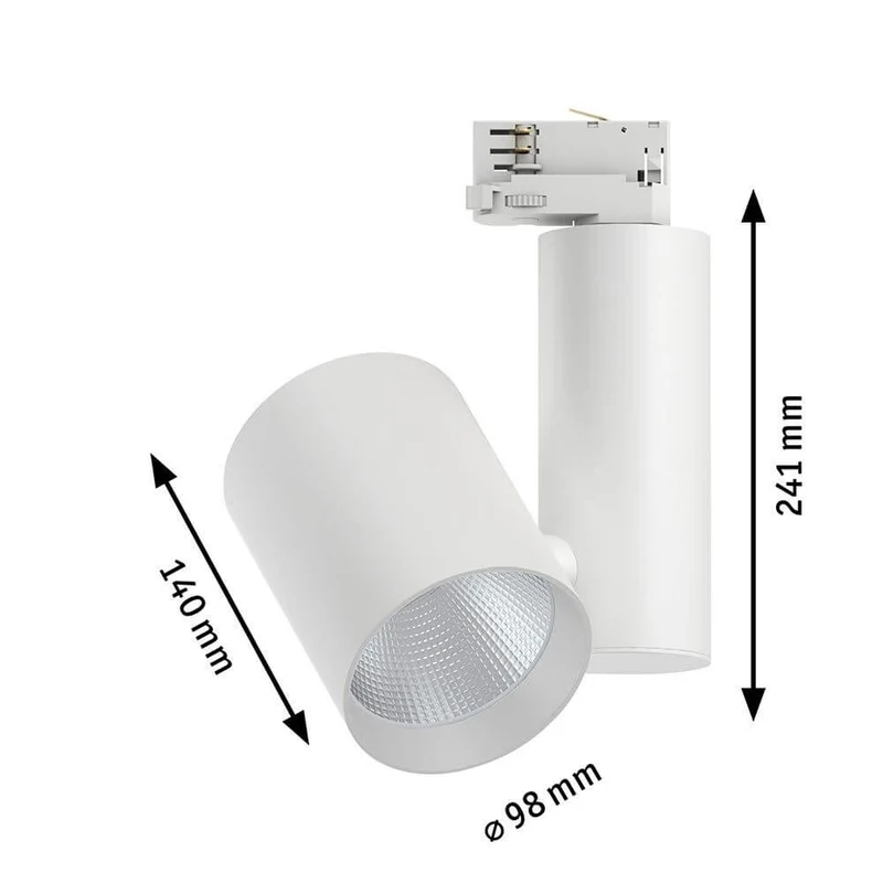 ProRail3 LED Schienenspot Zeuz 60° Dimmbar Weiß