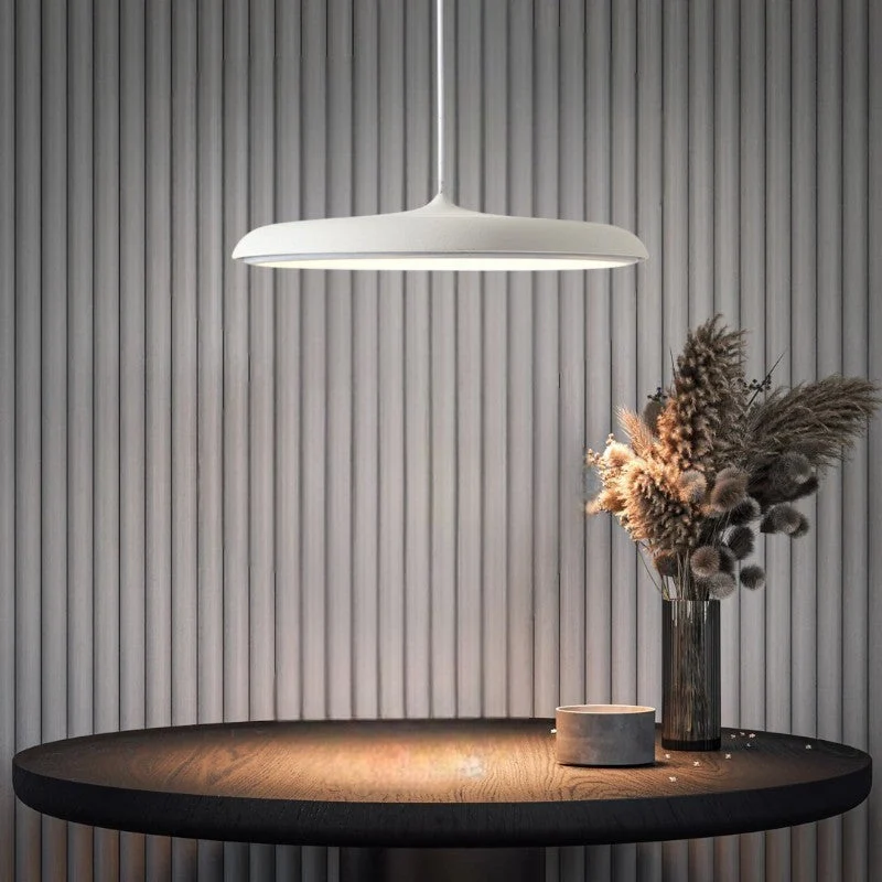 Scandinavische Hanglamp LED Minimalistisch Wit Zwart Grijs Blauw Rosé Goud voor Eettafel Woonkamer Modern Energiezuinig Verlichtingsdesign Ø25cm Ø40cm Aluminium | Sansoti