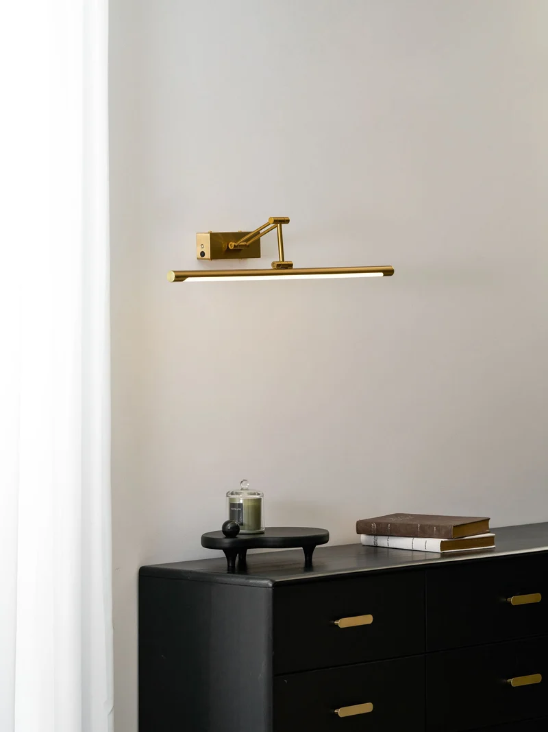 Oplaadbare Schilderijverlichting Goud USB Draadloos Frame Lamp voor Kunst Foto's Muur | Sansoti