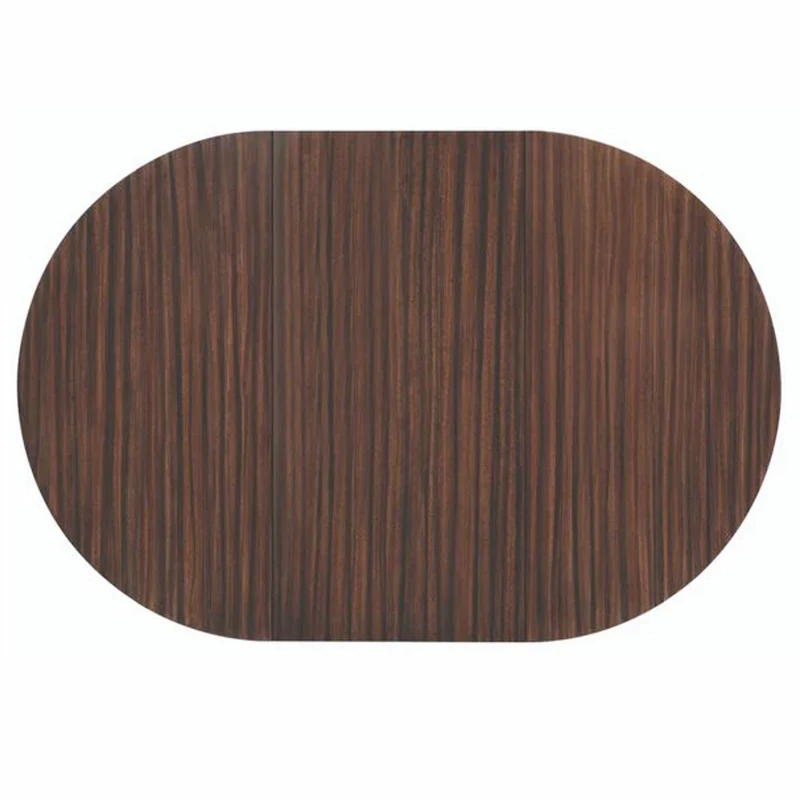 Casa Padrino Luxus Esstisch Dunkelbraun / Schwarz 122-182 cm - Ausziehbar