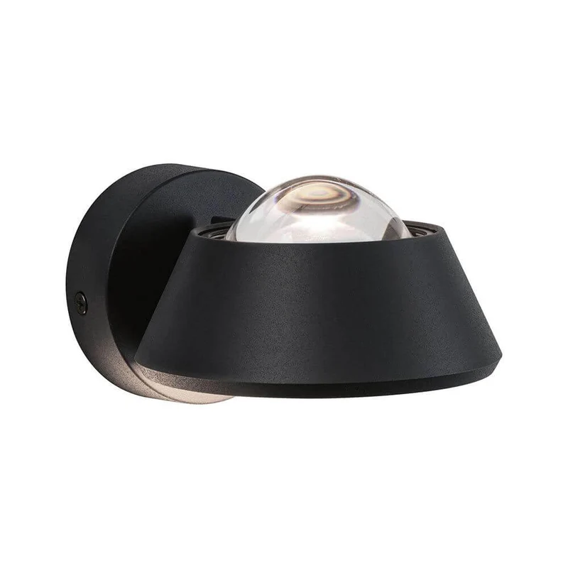 LED Wandleuchte Sabik Dimmbar Schwarz