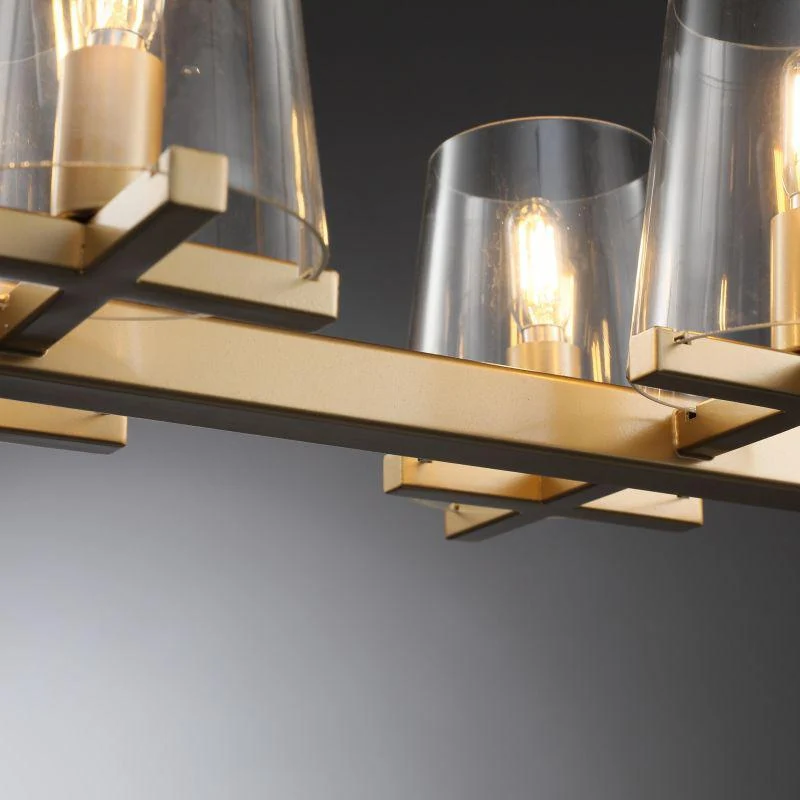 Lineaire Kristallen Kroonluchter 10-12 Lichtpunten Messing Scandinavisch Design Eetkamer Woonkamer Hangverlichting | Sansoti