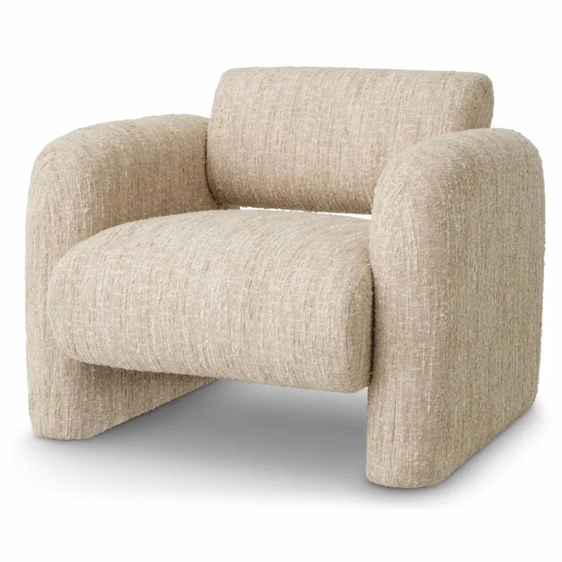 Casa Padrino Luxus Sessel Creme 100 cm - Wohnzimmer & Hotel Möbel