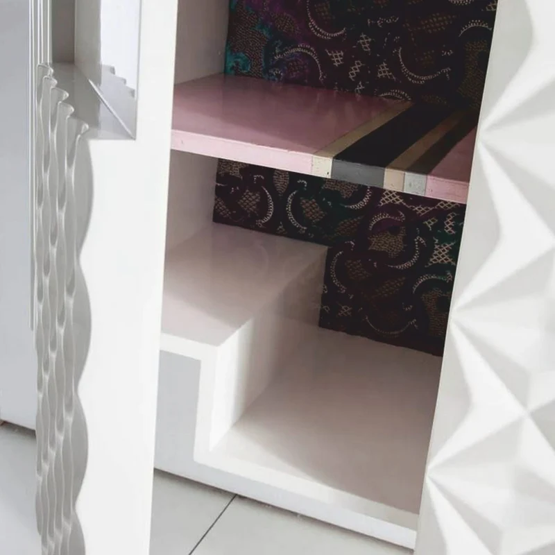 Casa Padrino Luxus Designer Waschbecken Hängeschrank Hochglanz Weiß 170 cm