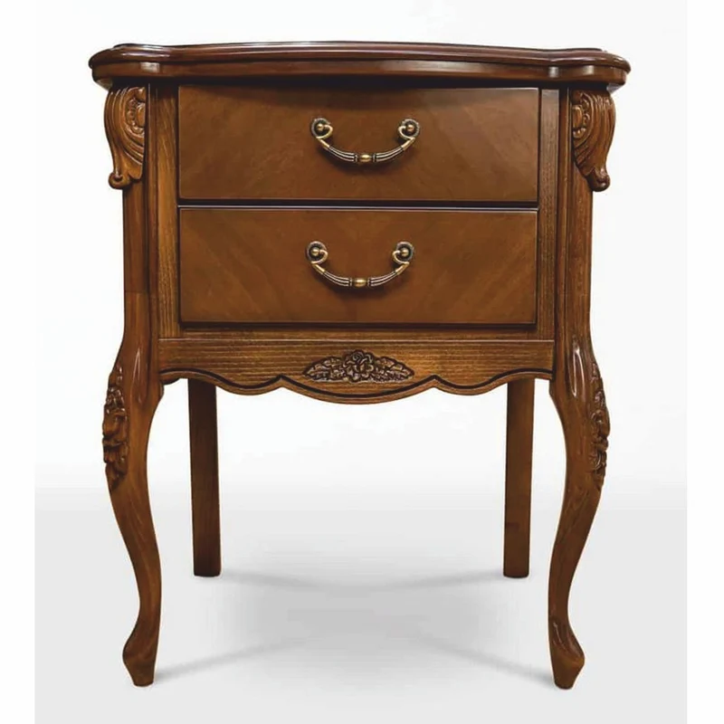 Casa Padrino Luxus Barock Nachtkommode Braun H. 72,6 cm - Barock Schlafzimmer Möbel