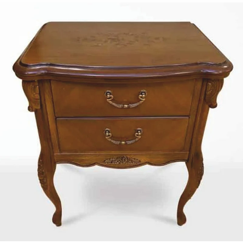 Casa Padrino Luxus Barock Nachtkommode Braun H. 72,6 cm - Barock Schlafzimmer Möbel