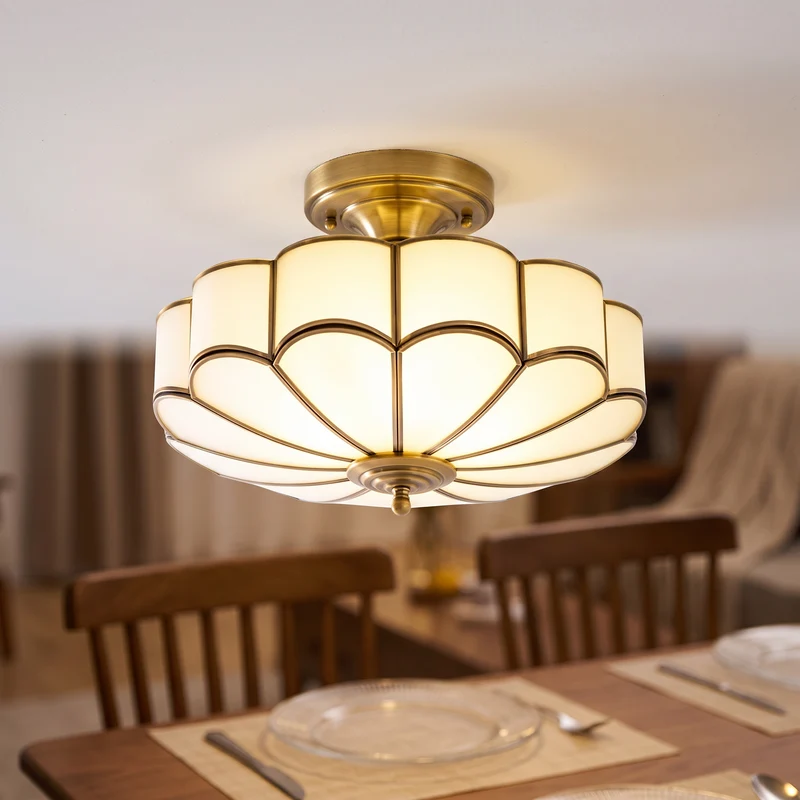 Plafondlamp Eettafel Glas Messing 3 4 of 6 Lichtpunten 35 tot 60 cm E27 | Sansoti