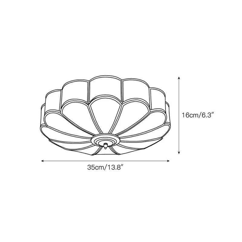 Plafondlamp Woonkamer 60 cm Glas Messing 6 Lichtpunten E27 Postmodern | Sansoti