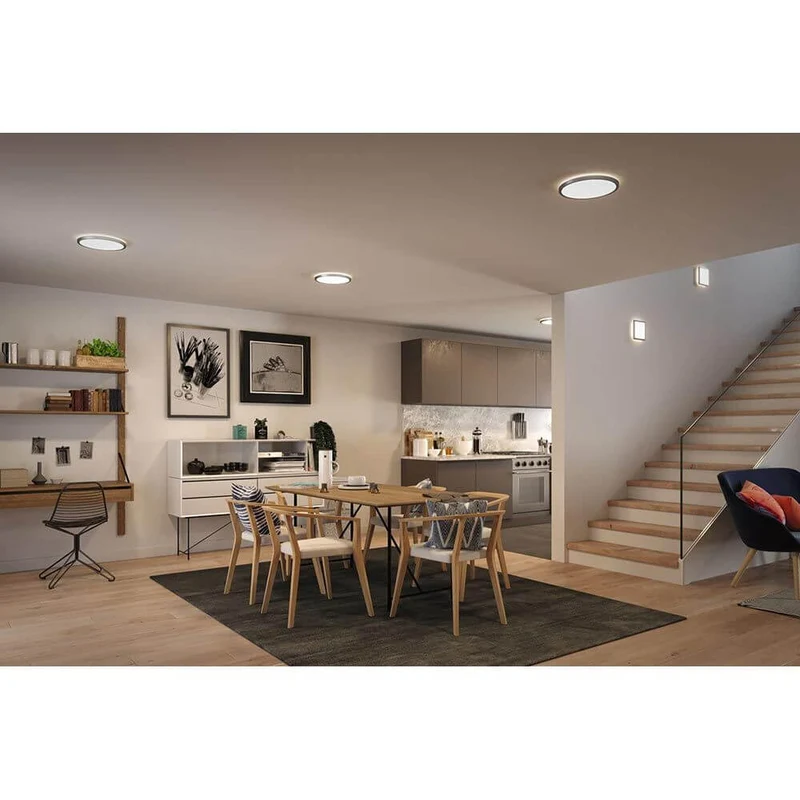 LED Panel Atria Shine Rund Chrom-Matt