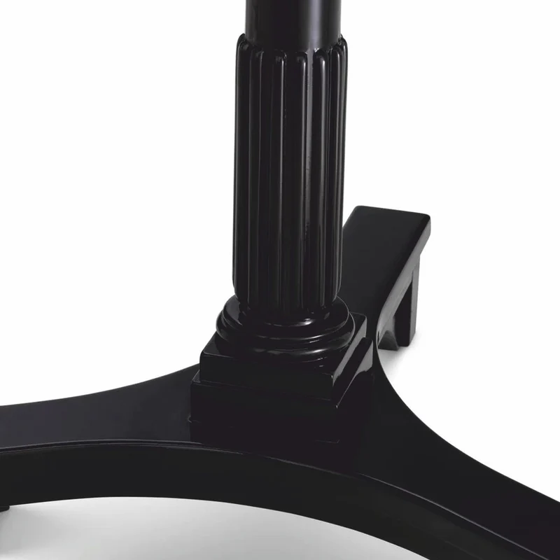 Casa Padrino Luxus Mahagoni Beistelltisch Schwarz H. 74,5 cm - Hotel Möbel