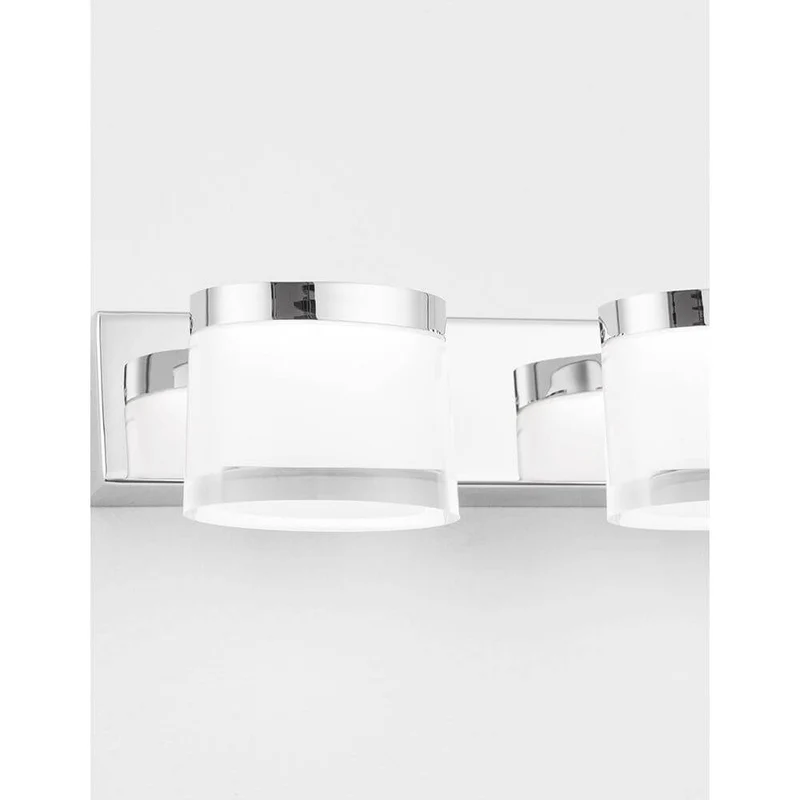 Sabia LED Bad Wandlampe 3-flammig Chrom, Klar