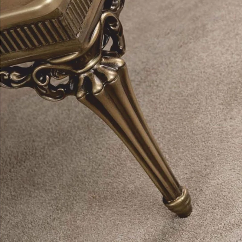 Casa Padrino Luxus Barock Massivholz Couchtisch Gold 120 cm - Barock Wohnzimmer Möbel