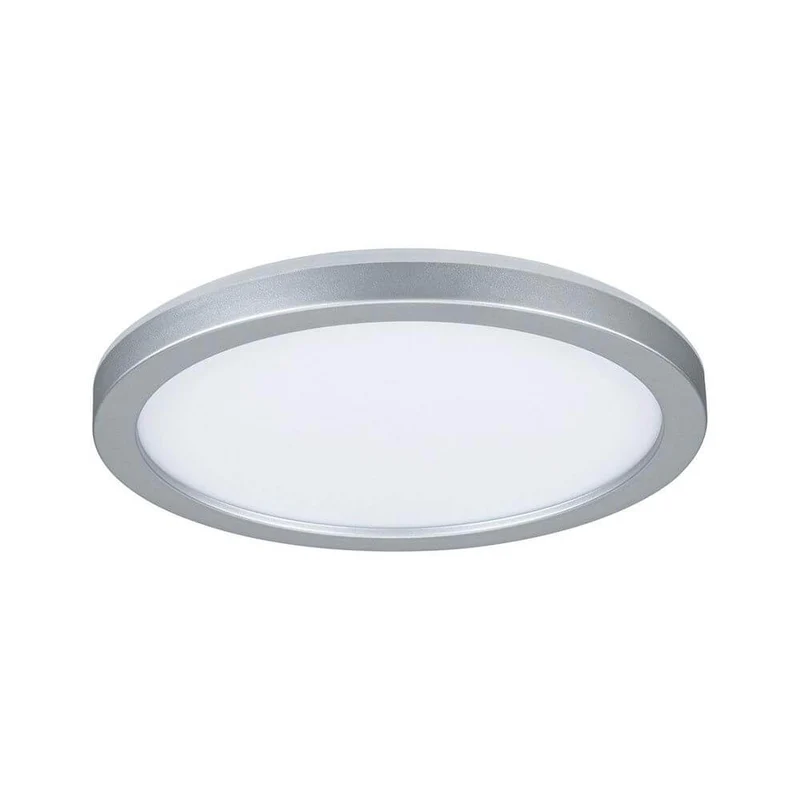 LED Panel Deckenlampe Atria Shine Ø 19cm Chrom-Matt