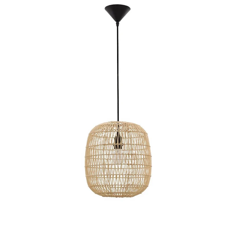 Melody Rattan Hängeleuchte Holzfarben