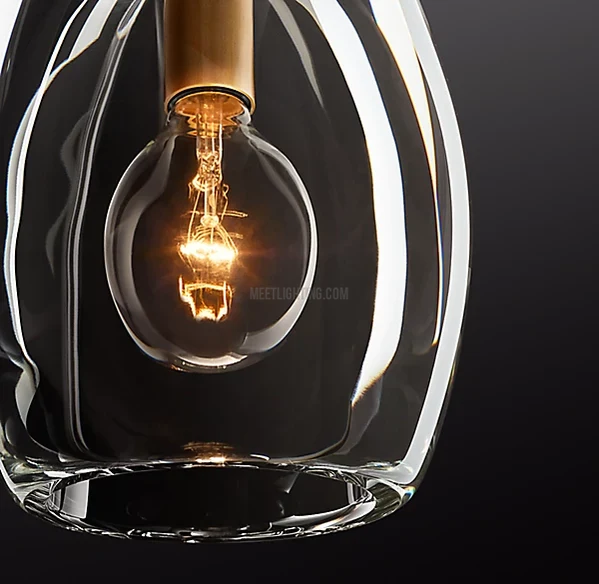 Kristallen Hanglamp met Glazen Kap Verstelbaar Messing Nikkel Zwart Eetkamer Woonkamer Plafondverlichting | Sansoti