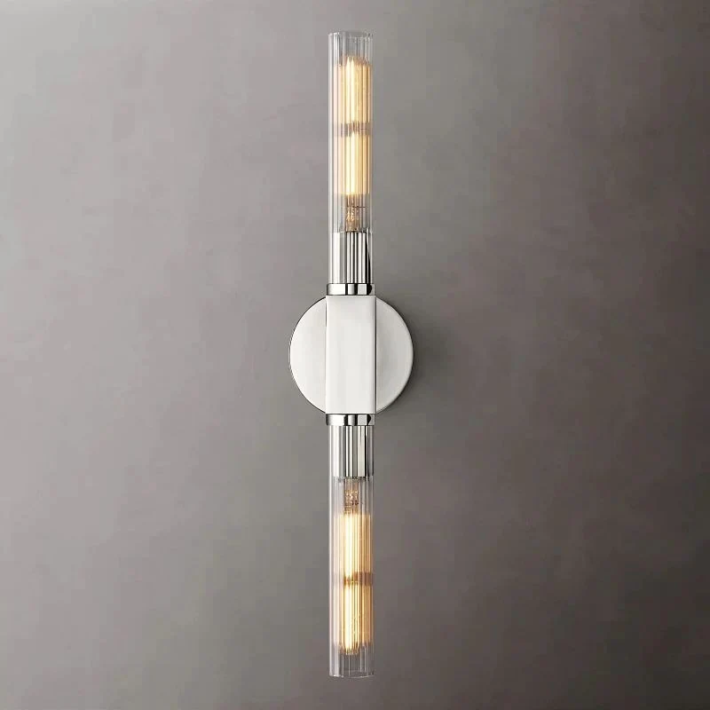 Wandlamp Glas Lineair Design Messing Zwart Nikkel Dimbaar Sfeervol Woonkamer Slaapkamer Gang Entree Verlichting | Sansoti