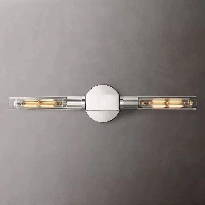 Wandlamp Glas Lineair Design Messing Zwart Nikkel Dimbaar Sfeervol Woonkamer Slaapkamer Gang Entree Verlichting | Sansoti