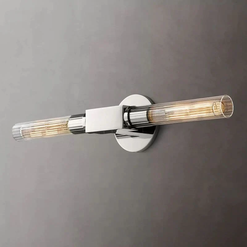 Wandlamp Glas Lineair Design Messing Zwart Nikkel Dimbaar Sfeervol Woonkamer Slaapkamer Gang Entree Verlichting | Sansoti