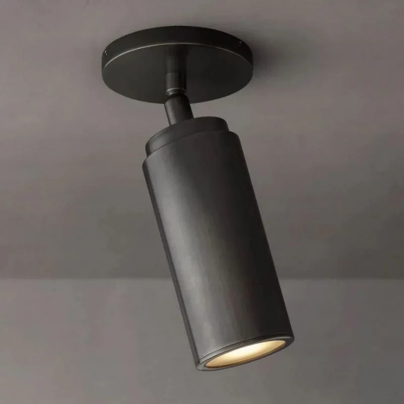 Verstelbare Plafondspot Brons Messing 23cm Draaibare Opbouwspot Richtbaar Modern GU10 Fitting Woonkamer | Sansoti
