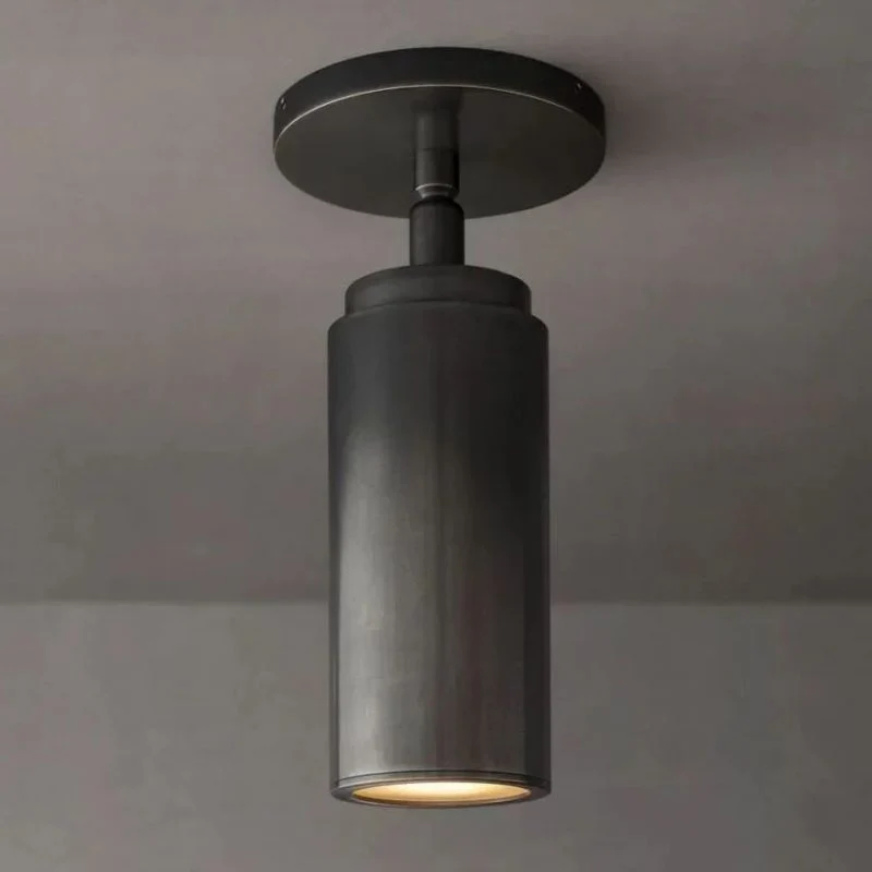 Verstelbare Plafondspot Brons Messing 23cm Draaibare Opbouwspot Richtbaar Modern GU10 Fitting Woonkamer | Sansoti