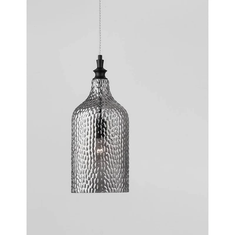 Marou Glas-Pendellampe Rauchfarben