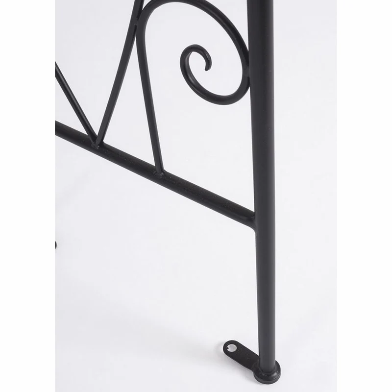 Casa Padrino Jugendstil Rosenbogen Schwarz H. 210 cm - Garten Deko Accessoires