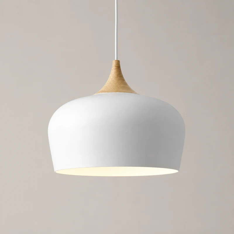 Hanglamp met Verstelbare Hoogte en Aluminium Kap voor Tafel, Keuken, Eetkamer, Leeshoek en Slaapkamer Sfeerverlichting | Sansoti