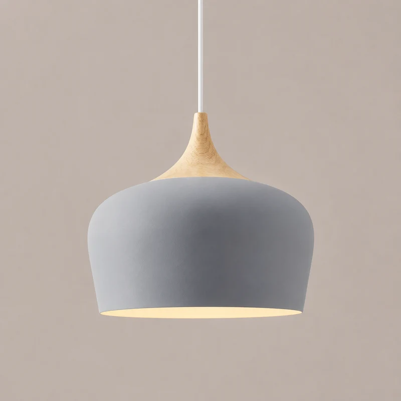 Hanglamp met Verstelbare Hoogte en Aluminium Kap voor Tafel, Keuken, Eetkamer, Leeshoek en Slaapkamer Sfeerverlichting | Sansoti