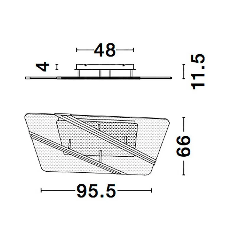 Jertuna LED Acryl-Deckenleuchte