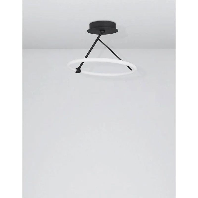 Janus LED Deckenlampe Ø 38cm Sandig-Schwarz