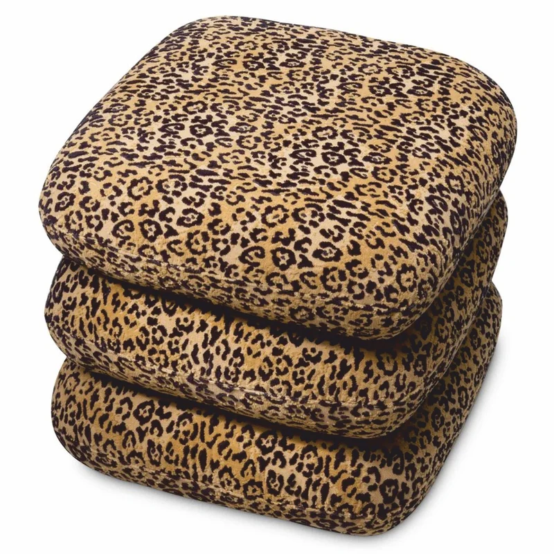 Casa Padrino Luxus Drehhocker Leopard H. 55 cm - Luxus Hotel Möbel