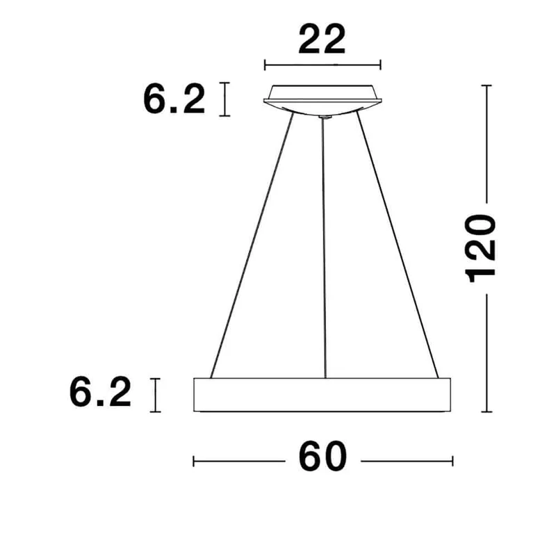 Rando LED Thin Hängeleuchte Acryl