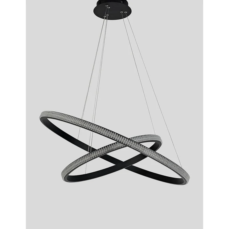 Nager LED Hängeleuchte Ø 67cm Schwarz