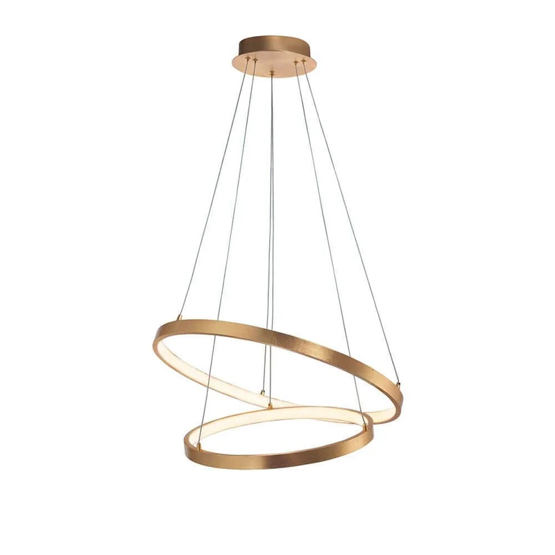 Leon LED Hängeleuchte Ø 60cm Gold